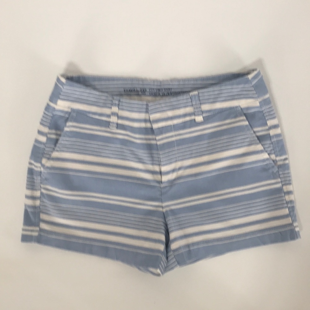 Gap Blue and White Striped Shorts